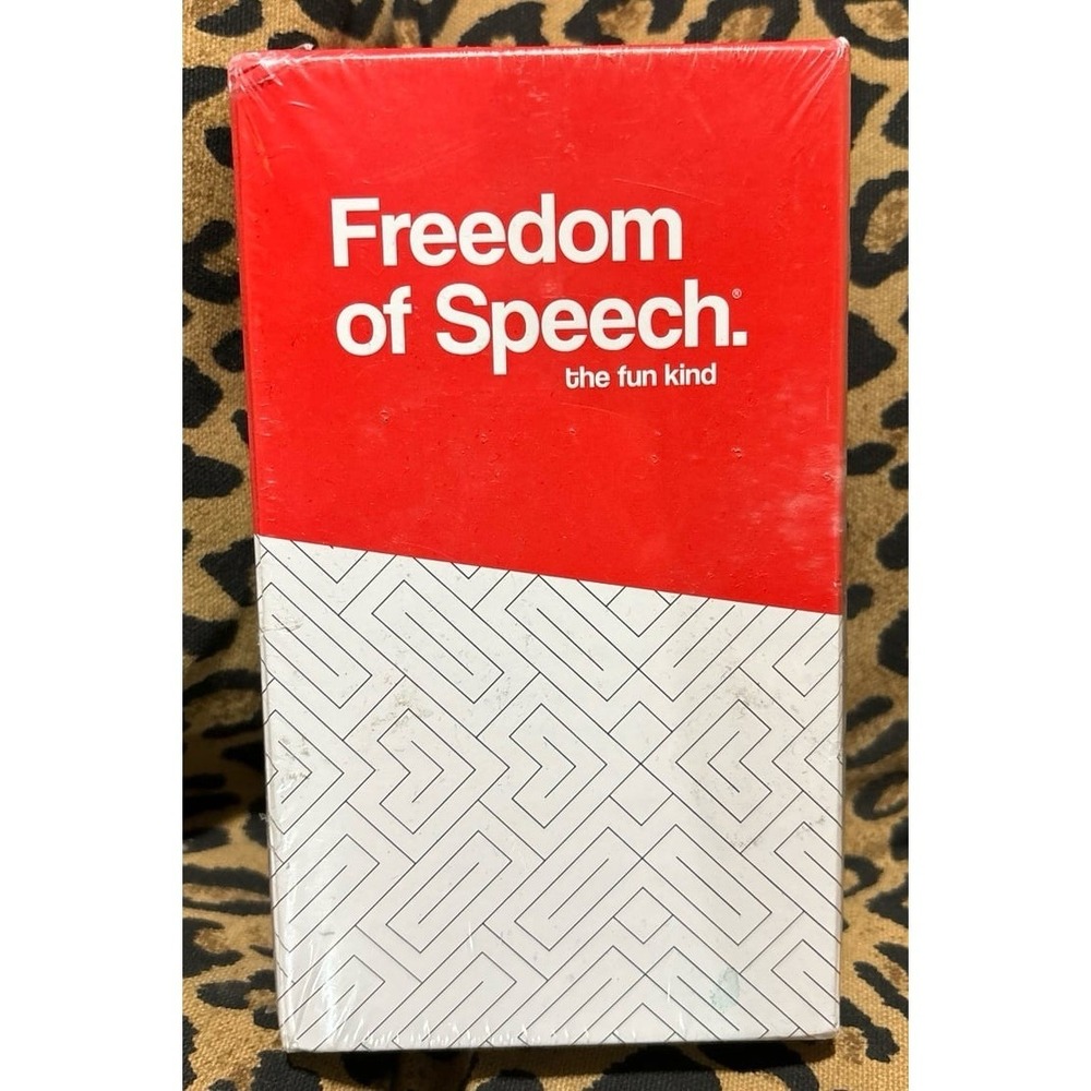 NEW Freedom of Speech - The Fun Kind - Adult Party Card Game